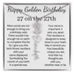 Happy Golden Birthday 27 on 27th