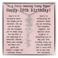 Personalized 18th Birthday Gift for Her – Customized Birth Flower Name Necklace – Unique Eighteenth Birthday Jewelry Gift from Grandma, Mom, Aunt, or Friend