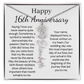 Personalized 16th Anniversary Gift for Wife – Customized Birth Flower Name Necklace – Unique Sixteenth Wedding Anniversary Gift Ideas for Wife