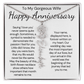 Personalized Anniversary Gift for Wife – Customized Birth Flower Name Necklace – Unique Wedding Anniversary Jewelry Gift from Husband