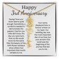 Personalized 3rd Wedding Anniversary Gift for Wife – Customized Birth Flower Name Necklace – Unique Third Anniversary Gift Ideas for Wife from Husband