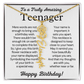 Personalized Gift for Teenager – Customized Birth Flower Name Necklace – Jewelry Gift for 13th Birthday
