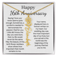 Personalized 16th Anniversary Gift for Wife – Customized Birth Flower Name Necklace – Unique Sixteenth Wedding Anniversary Gift Ideas for Wife