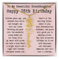 Personalized 16th Birthday Gift for Granddaughter – Customized Birth Flower Name Necklace – Sweet Sixteenth Jewelry Gift from Grandma