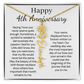 Personalized 4th Wedding Anniversary Gift for Wife – Customized Birth Flower Name Necklace – Unique Anniversary Gift Ideas for Wife from Husband