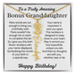 Personalized Bonus Granddaughter  Birthday Gift – Customized Birth Flower Name Necklace – Jewelry Gift from Grandma