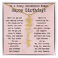 Personalized Birthday Gift for Her – Customized Birth Flower Name Necklace – Unique Jewelry Gift from Friend, Family, or Loved One