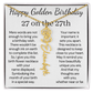 Happy Golden Birthday 27 on 27th