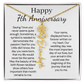 Personalized 7th Wedding Anniversary Gift for Wife – Customized Birth Flower Name Necklace – Unique Seventh Anniversary Gift Ideas for Wife from Husband