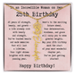 Personalized 25th Birthday Gift for Her – Customized Birth Flower Name Necklace – Unique Twenty-Fifth Birthday Jewelry Gift from Grandma, Mom, Aunt, or Friend
