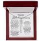 Personalized 35th Anniversary Gift for Wife – Customized Birth Flower Name Necklace – Unique Thirty-Fifth Wedding Anniversary Gift Ideas for Wife from Husband