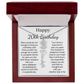Personalized 20th Birthday Gift for Her – Customized Birth Flower Name Necklace – 20th Birthday Jewelry Gift for Daughter, Granddaughter, or Niece