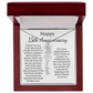 Personalized 15th Anniversary Gift for Wife – Customized Birth Flower Name Necklace – Unique Fifteenth Wedding Anniversary Gift Ideas for Wife from Husband