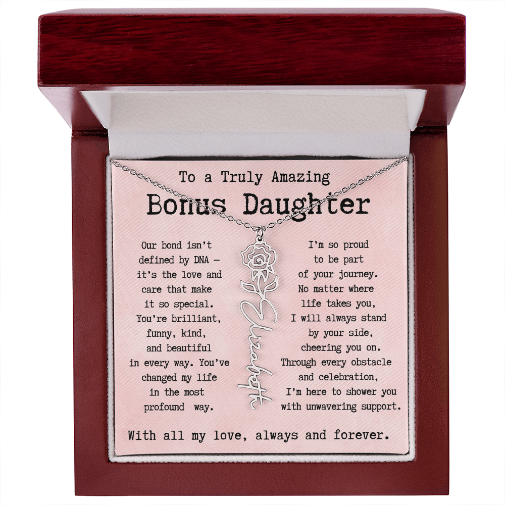 Personalized Gift for Bonus Daughter - I'm so proud   to be part  of your journey.
