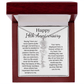 Personalized 14th Anniversary Gift for Wife – Customized Birth Flower Name Necklace – Unique Fourteenth Wedding Anniversary Gift Ideas for Wife from Husband