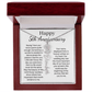 Personalized 5th Wedding Anniversary Gift for Wife – Customized Birth Flower Name Necklace – Unique Fifth Anniversary Gift Ideas for Wife from Husband