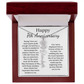 Personalized 7th Wedding Anniversary Gift for Wife – Customized Birth Flower Name Necklace – Unique Seventh Anniversary Gift Ideas for Wife from Husband
