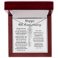 Personalized 4th Wedding Anniversary Gift for Wife – Customized Birth Flower Name Necklace – Unique Anniversary Gift Ideas for Wife from Husband