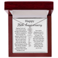 Personalized 16th Anniversary Gift for Wife – Customized Birth Flower Name Necklace – Unique Sixteenth Wedding Anniversary Gift Ideas for Wife