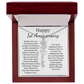 Personalized 1st Wedding Anniversary Gift for Wife – Customized Birth Flower Name Necklace – Unique Anniversary Gift Ideas for Wife from Husband