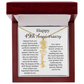 Personalized 49th Anniversary Gift for Wife – Customized Birth Flower Name Necklace – Unique Forty-Ninth Wedding Anniversary Gift Ideas for Wife from Husband