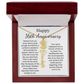 Personalized 16th Anniversary Gift for Wife – Customized Birth Flower Name Necklace – Unique Sixteenth Wedding Anniversary Gift Ideas for Wife