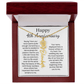 Personalized 4th Wedding Anniversary Gift for Wife – Customized Birth Flower Name Necklace – Unique Anniversary Gift Ideas for Wife from Husband