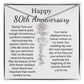Personalized 80th Anniversary Gift for Wife – Customized Birth Flower Name Necklace – Unique Eightieth Wedding Anniversary Gift Ideas for Wife from Husband