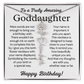 Personalized Birthday Gift for Goddaughter – Customized Birth Flower Name Necklace – Jewelry Gift from Godmother