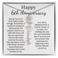 Personalized 6th Wedding Anniversary Gift for Wife – Customized Birth Flower Name Necklace – Unique Sixth Anniversary Gift Ideas for Wife from Husband