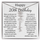 Personalized 20th Birthday Gift for Her – Customized Birth Flower Name Necklace – 20th Birthday Jewelry Gift for Daughter, Granddaughter, or Niece