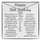 Personalized 16th Birthday Gift for Her  – Customized Birth Flower Name Necklace – Jewelry Gift for Granddaughter, Daughter, or Niece