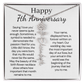 Personalized 7th Wedding Anniversary Gift for Wife – Customized Birth Flower Name Necklace – Unique Seventh Anniversary Gift Ideas for Wife from Husband