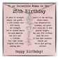 Personalized 25th Birthday Gift for Her – Customized Birth Flower Name Necklace – Unique Twenty-Fifth Birthday Jewelry Gift from Grandma, Mom, Aunt, or Friend