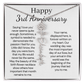 Personalized 3rd Wedding Anniversary Gift for Wife – Customized Birth Flower Name Necklace – Unique Third Anniversary Gift Ideas for Wife from Husband