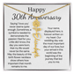 Personalized 30th Anniversary Gift for Wife – Customized Birth Flower Name Necklace – Unique Thirtieth Wedding Anniversary Gift Ideas for Wife from Husband