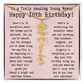 Personalized 18th Birthday Gift for Her – Customized Birth Flower Name Necklace – Unique Eighteenth Birthday Jewelry Gift from Grandma, Mom, Aunt, or Friend