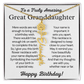 Personalized Birthday Gift for Great Granddaughter – Customized Birth Flower Name Necklace – Custom Jewelry Gift from Grandma