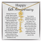 Personalized 6th Wedding Anniversary Gift for Wife – Customized Birth Flower Name Necklace – Unique Sixth Anniversary Gift Ideas for Wife from Husband