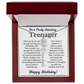 Personalized Gift for Teenager – Customized Birth Flower Name Necklace – Jewelry Gift for 13th Birthday