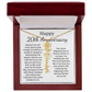 Personalized 20th Anniversary Gift for Wife – Customized Birth Flower Name Necklace – Unique Twentieth Wedding Anniversary Gift Ideas for Wife from Husband