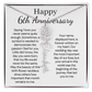 Personalized 6th Wedding Anniversary Gift for Wife – Customized Birth Flower Name Necklace – Unique Sixth Anniversary Gift Ideas for Wife from Husband