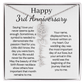 Personalized 3rd Wedding Anniversary Gift for Wife – Customized Birth Flower Name Necklace – Unique Third Anniversary Gift Ideas for Wife from Husband