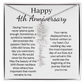 Personalized 4th Wedding Anniversary Gift for Wife – Customized Birth Flower Name Necklace – Unique Anniversary Gift Ideas for Wife from Husband