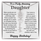 Personalized Birthday Gift for Daughter – Customized Birth Flower Name Necklace – Birthday Jewelry Gift from Mom or Dad