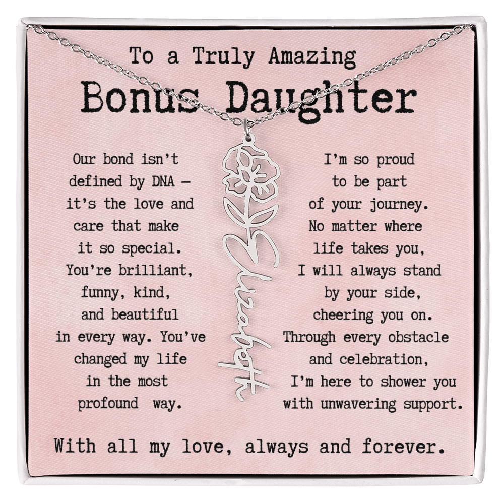 Personalized Gift for Bonus Daughter - I'm so proud   to be part  of your journey.