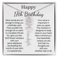 Personalized 17th  Birthday Gift for Her – Customized Birth Flower Name Necklace – Jewelry Gift for Daughter, Granddaughter, or Niece