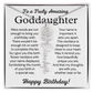 Personalized Birthday Gift for Goddaughter – Customized Birth Flower Name Necklace – Jewelry Gift from Godmother