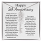 Personalized 5th Wedding Anniversary Gift for Wife – Customized Birth Flower Name Necklace – Unique Fifth Anniversary Gift Ideas for Wife from Husband