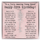 Personalized 18th Birthday Gift for Her – Customized Birth Flower Name Necklace – Unique Eighteenth Birthday Jewelry Gift from Grandma, Mom, Aunt, or Friend